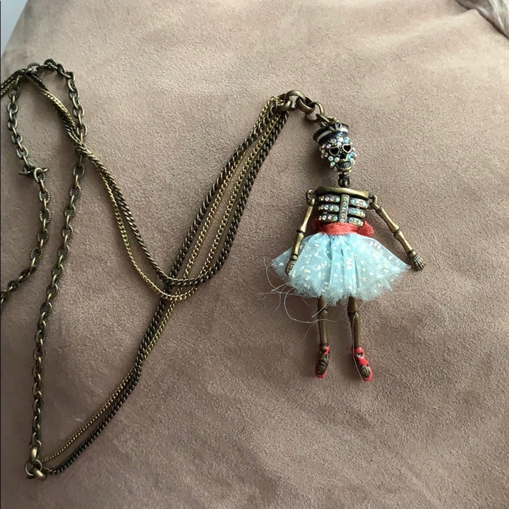 Betsey Johnson Skeleton Necklace